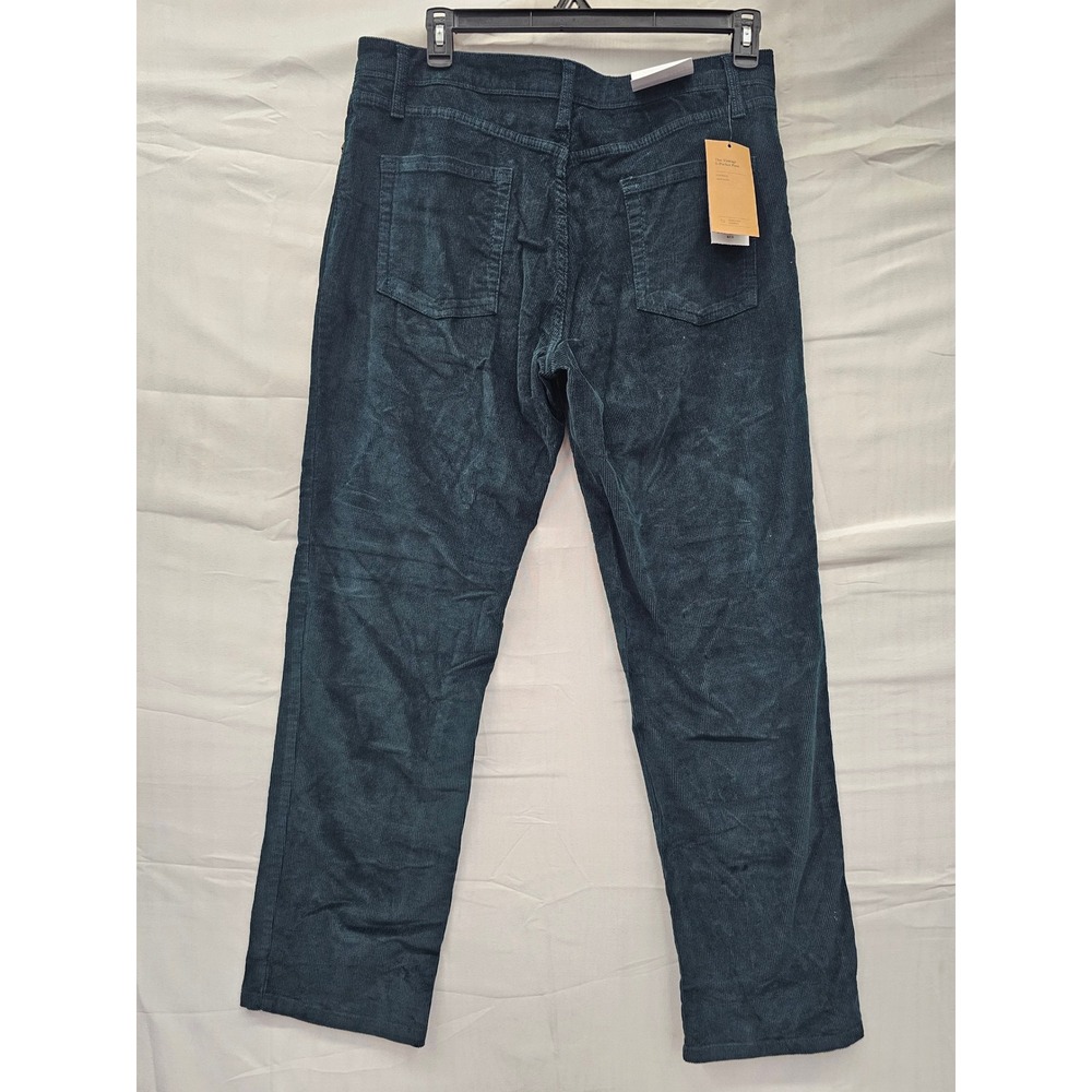 Goodfellow & Co Mens 34x32 Green Corduroy Pants Straight Fit 5-Pocket New